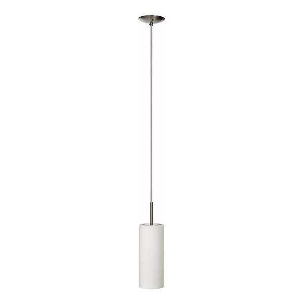 Dainolite Satin Chrome One Light Mini Pendant 83202-SC-WH